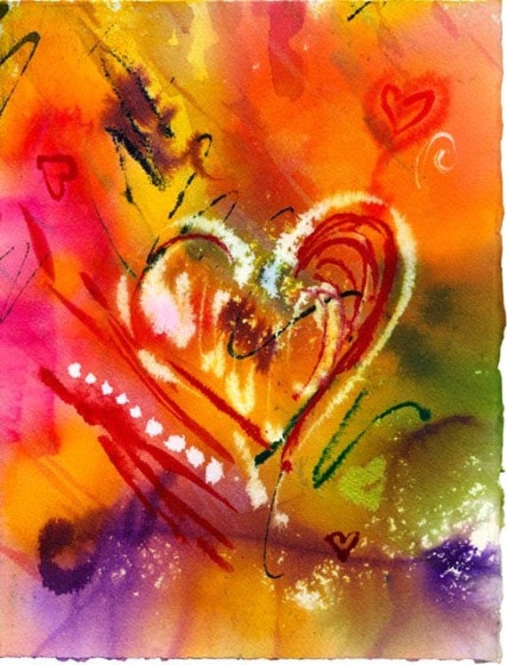 Love Equals Heart   Fine Art Print