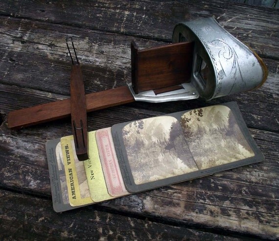 Antique Underwood Stereo-Viewer Vintage 1901