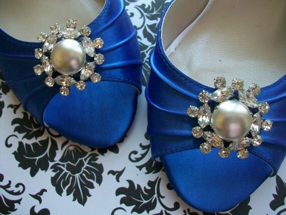 peacock blue wedding shoes