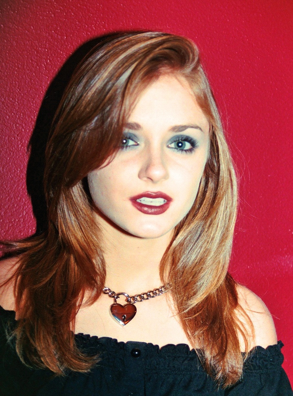 Chain Choker with Large Heart Padlock