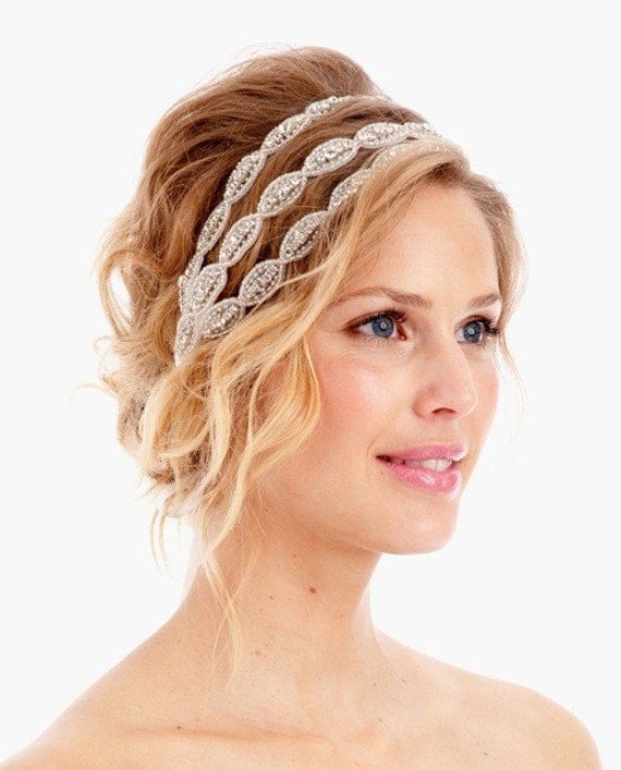 076 BEST SELLER Poppy Triple Headband Crystal Headband Rhinestone 076 BEST SELLER Poppy Triple Headband Crystal Headband Rhinestone