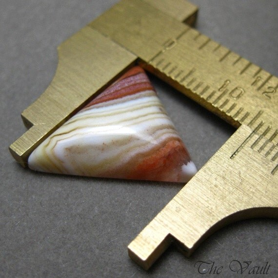 Triangle - Dryhead agate cabochon