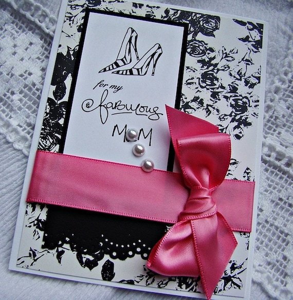 for my fabulous MOM card Mother's Day card ECS Castteam