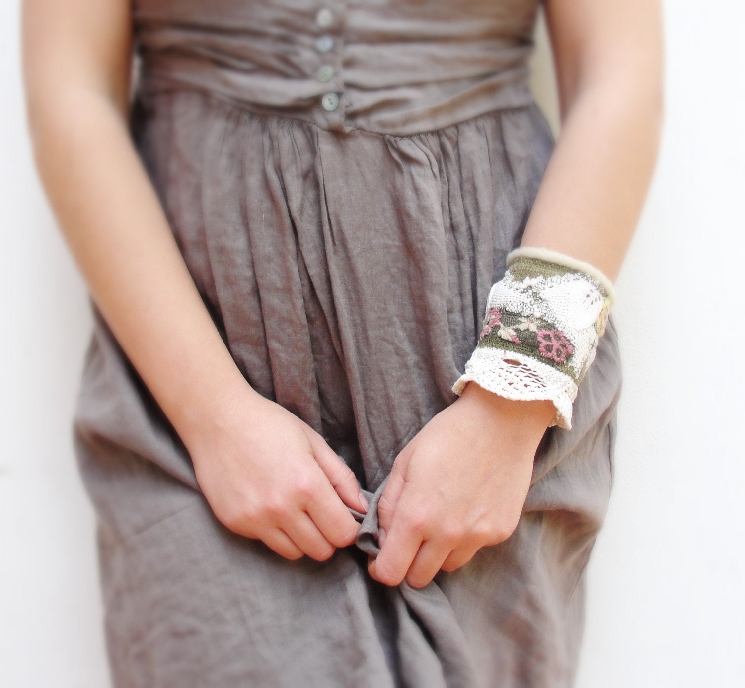 Where the Forest Meets the Sea- Textile Cuff