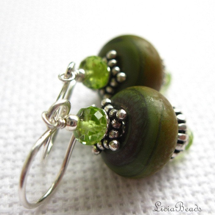 Cruising the San Juans - sterling silver and Peridot