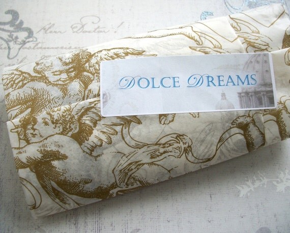 Lavender Sachet with Custom Hand Embroidery by Dolce Dreams
