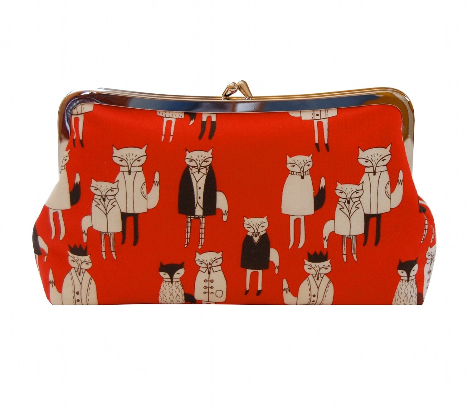 Dapper fox clutch purse - reserved for mummysam
