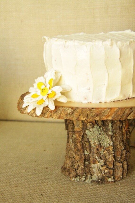 Small 6" Wooden Cake Stand featured in FOOD NETWORK Magazine
