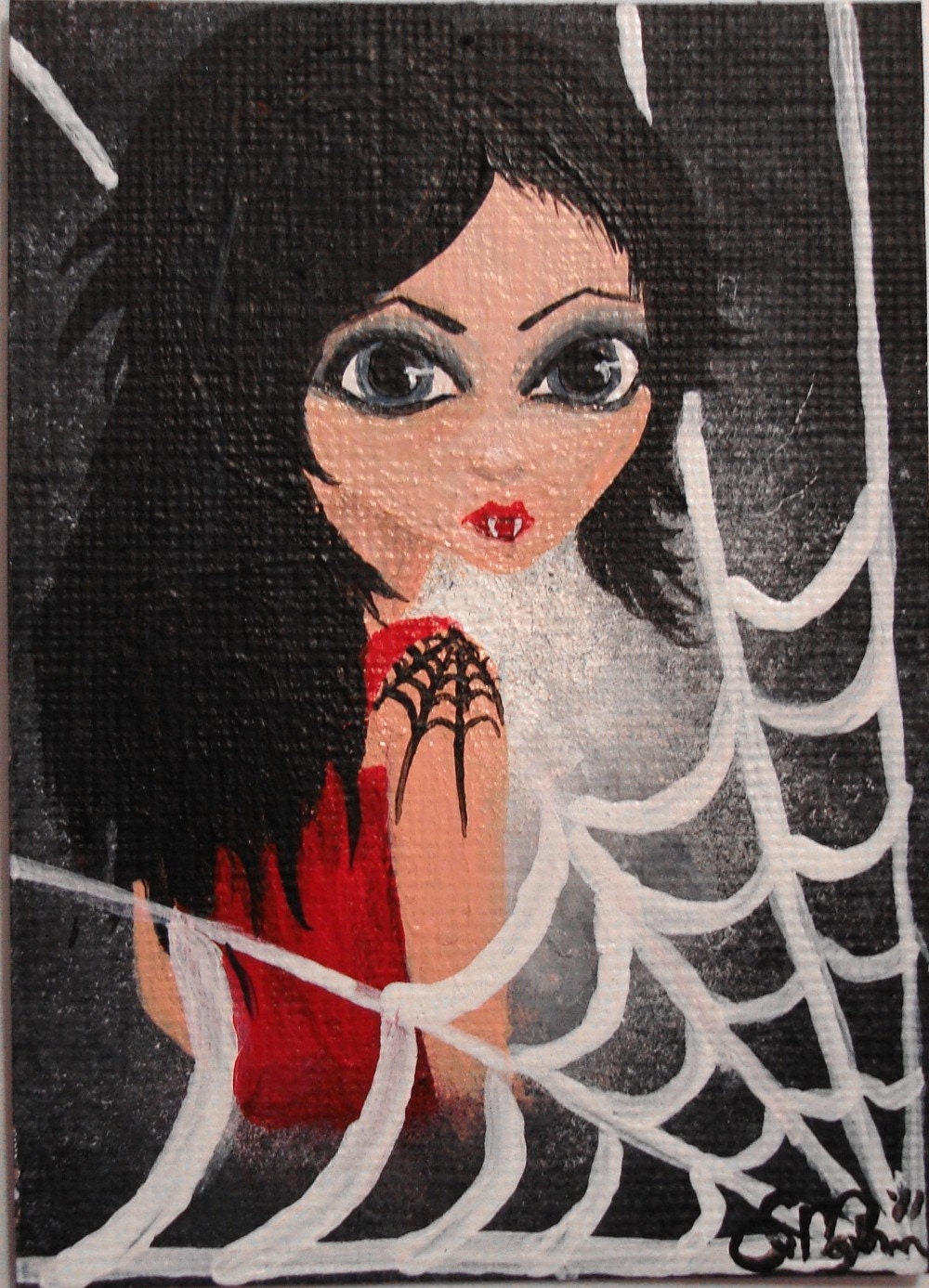 ACEO Original & One of a Kind  'A Love Story' No.20 of this Art Card Series