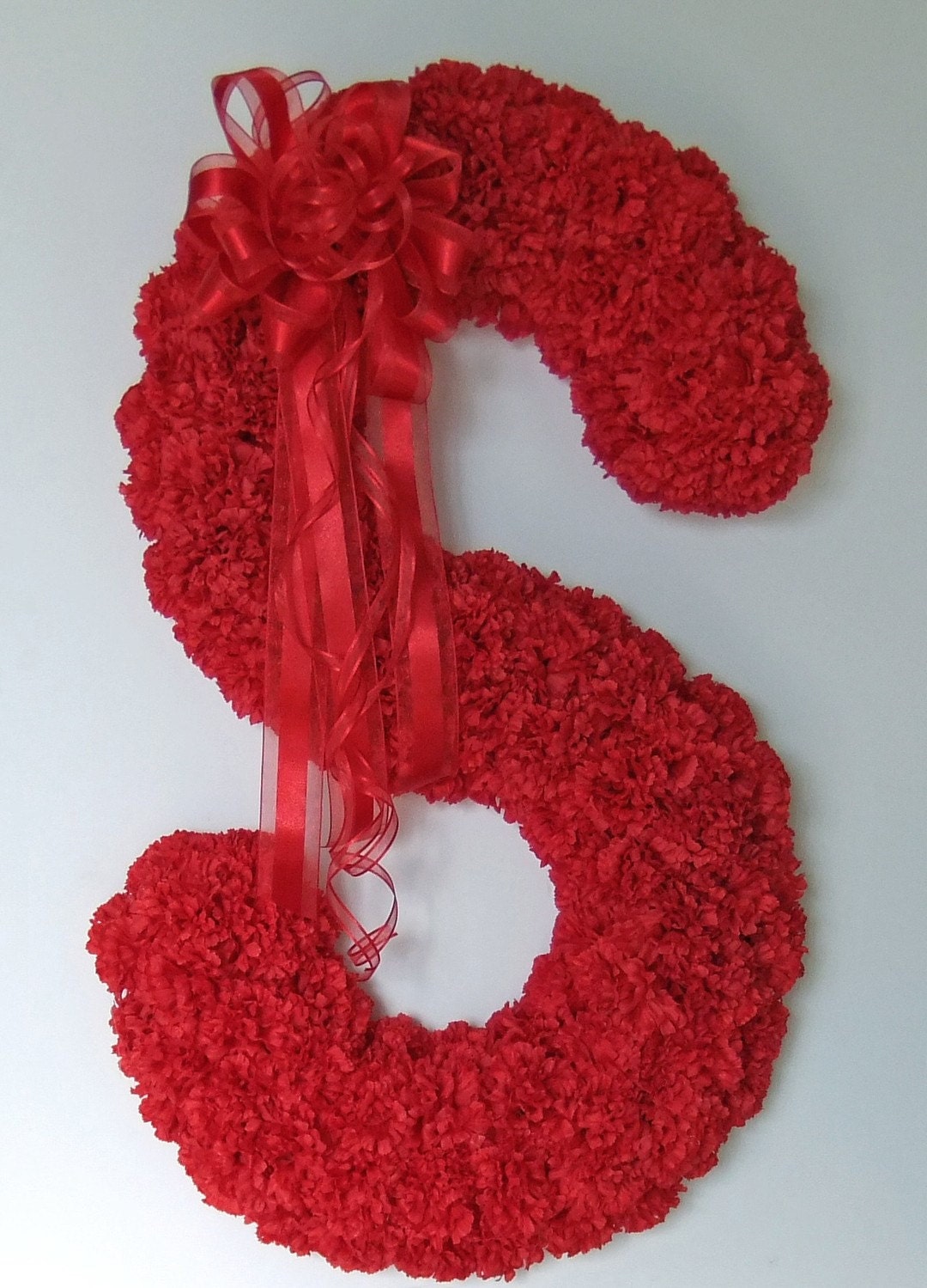 Wedding Flowers Red Carnation Letter Wall Decor