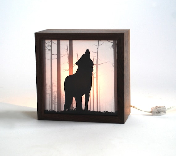 Nightmare guard/ Wolf forest light box (Made to order)