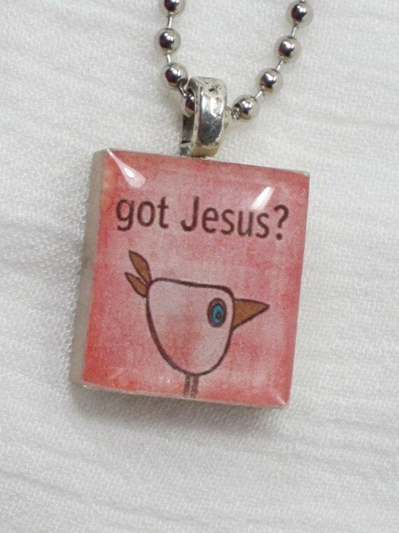 Scrabble Tile Necklace - Got Jesus