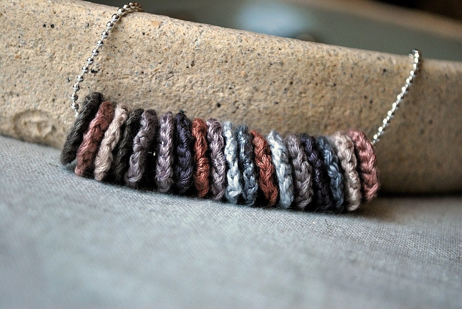 All My Friends Crochet Necklace Create Your Own Color Trend - 2 for 30 dollars