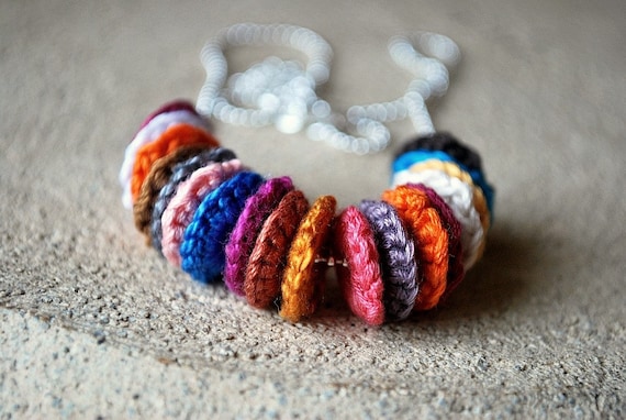 All My Friends Crochet Necklace Create Your Own Color Trend - 2 for 30 dollars