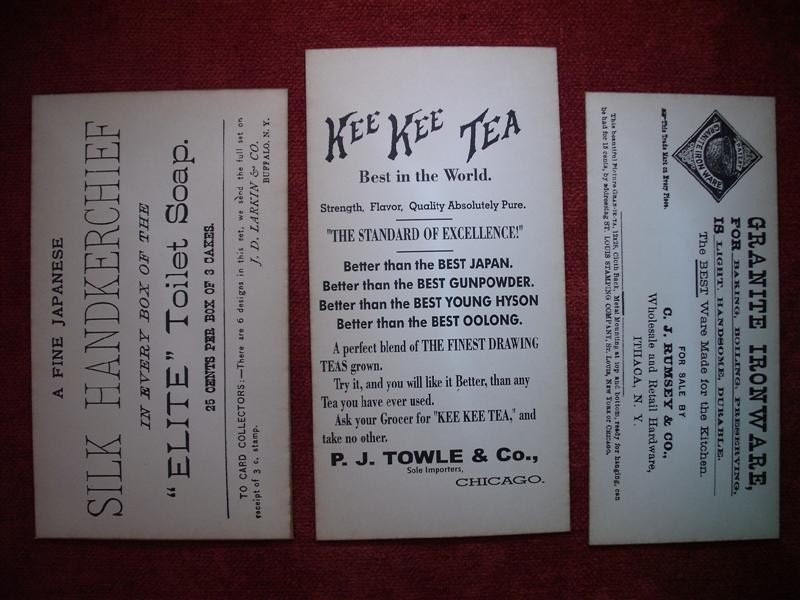 Grouping Of 3 Victorian Style Advertising Trade Cards