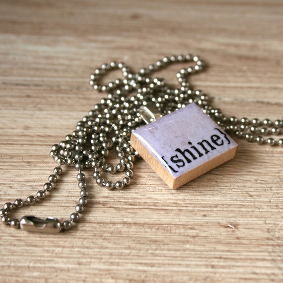Scrabble (SHINE) necklace