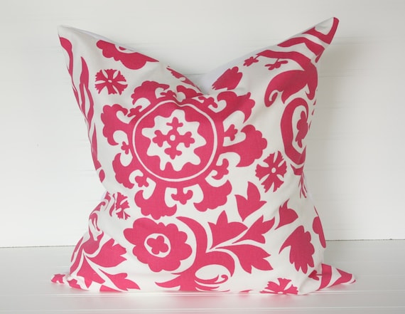 18x18 Hot Pink Bold Pillow Cover