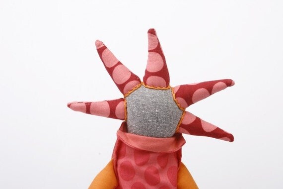 Grey & pink doll