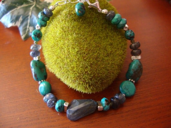 Labradorite And Turquoise Bracelet Preview 2