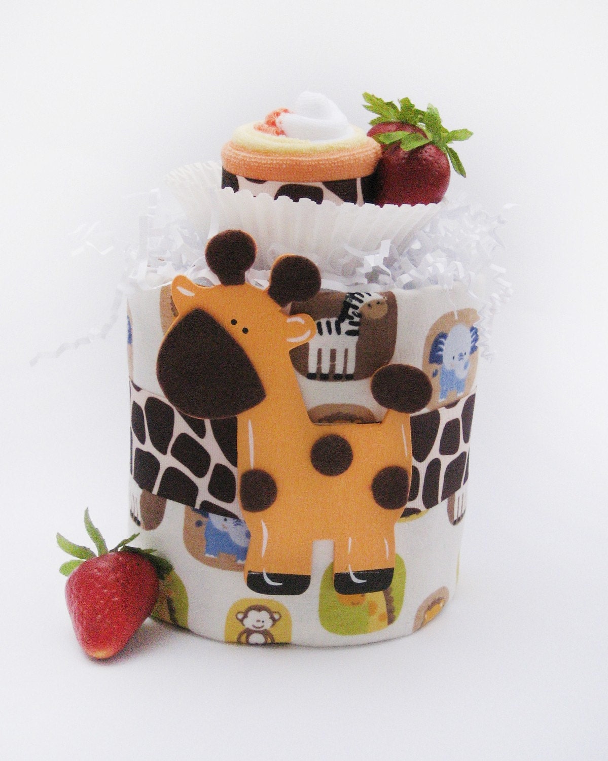 Perfectly Petite Diaper Cake (Choose Your Theme)-diaper, cake, shower, gift