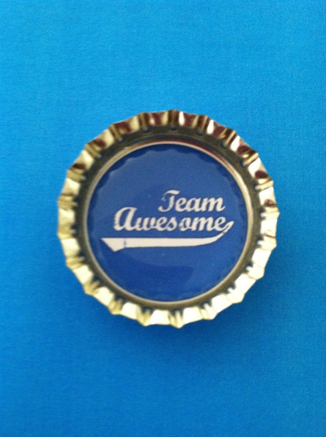 Cute TEAM AWESOME fun COLORED Magnet - home decor magnet