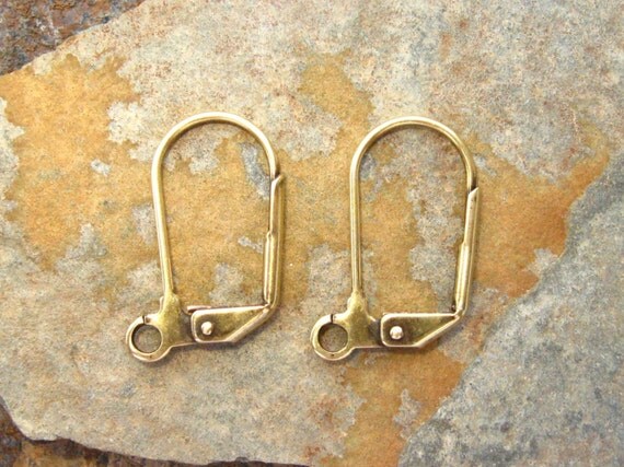 4 Antique Silver Plain Lever Back Earrings -  Trinity Brass Co. LOW SHIPPING