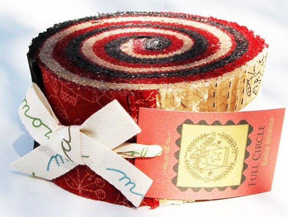 Full Circle Jelly Roll by Kathy Schmitz for Moda Fabrics pre cut 6010jr - quilting fabric - cotton fabric