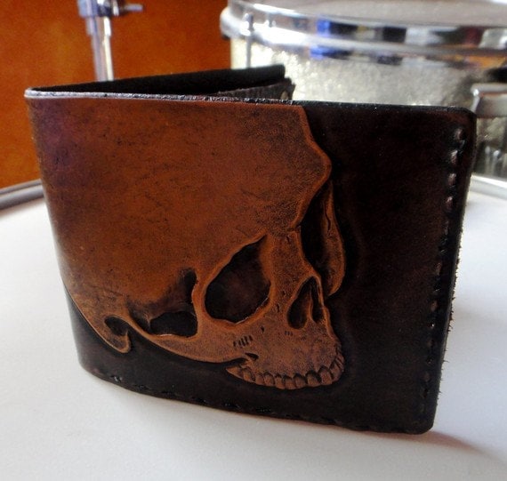 DieDieDie My Darlin Hand Tooled Leather Wallet