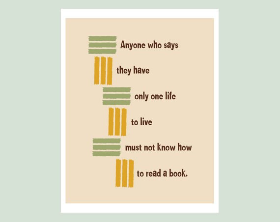 how to quote a book. Read a Book art print with quote about books