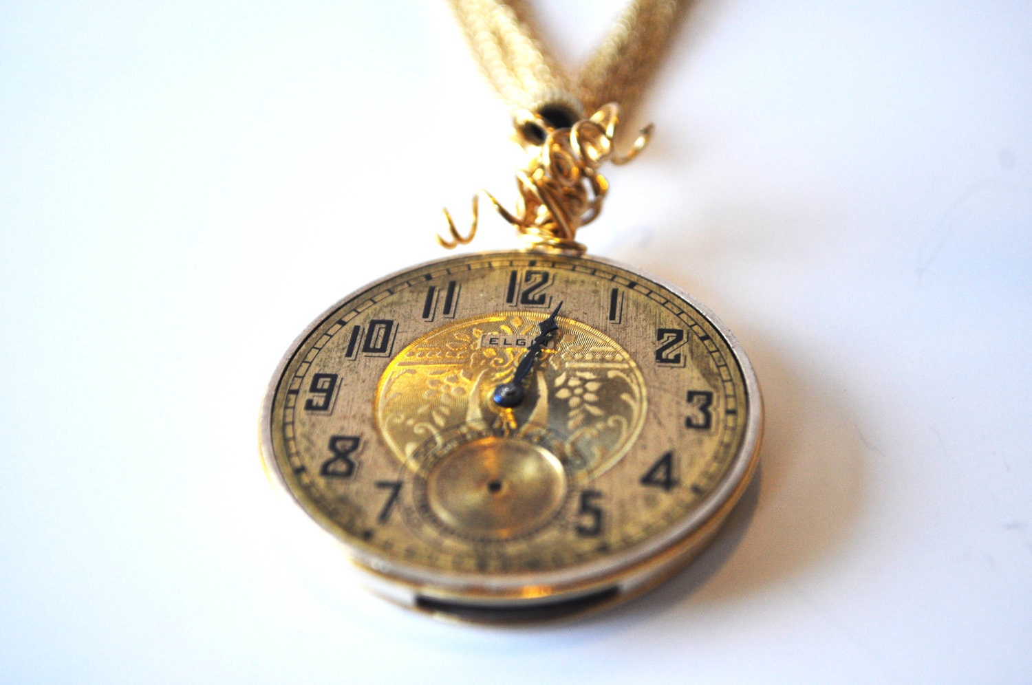 86 Year Old Pocket Watch Movement Necklace - Steampunk