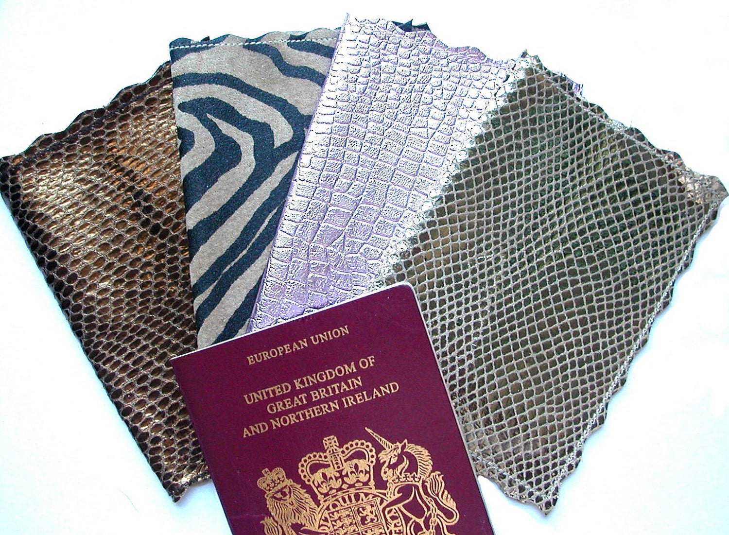 Metro Leather Passport Holder- Crocs and Snakeskins