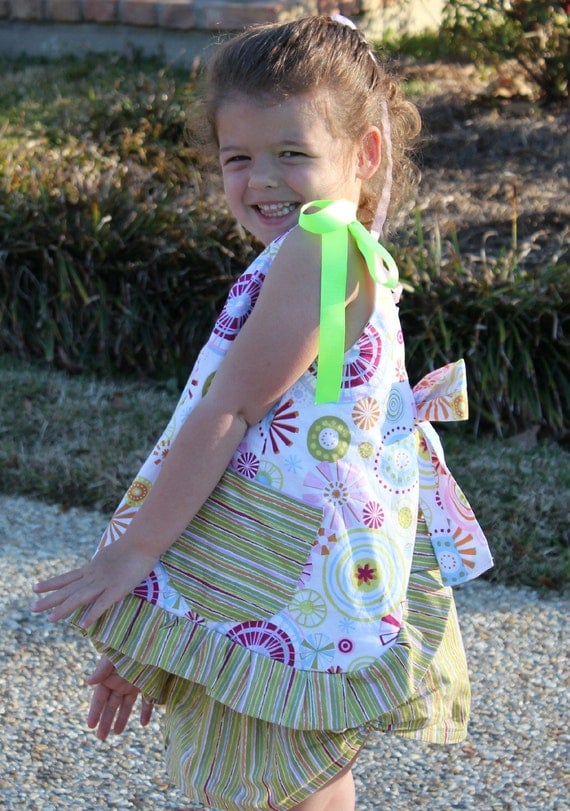 Pinafore Top and Skirt - PDF sewing PATTERN
