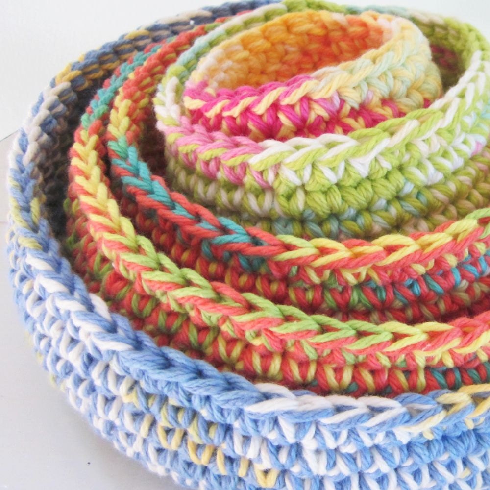 Nested Cotton Gypsy Bowls Set of 5