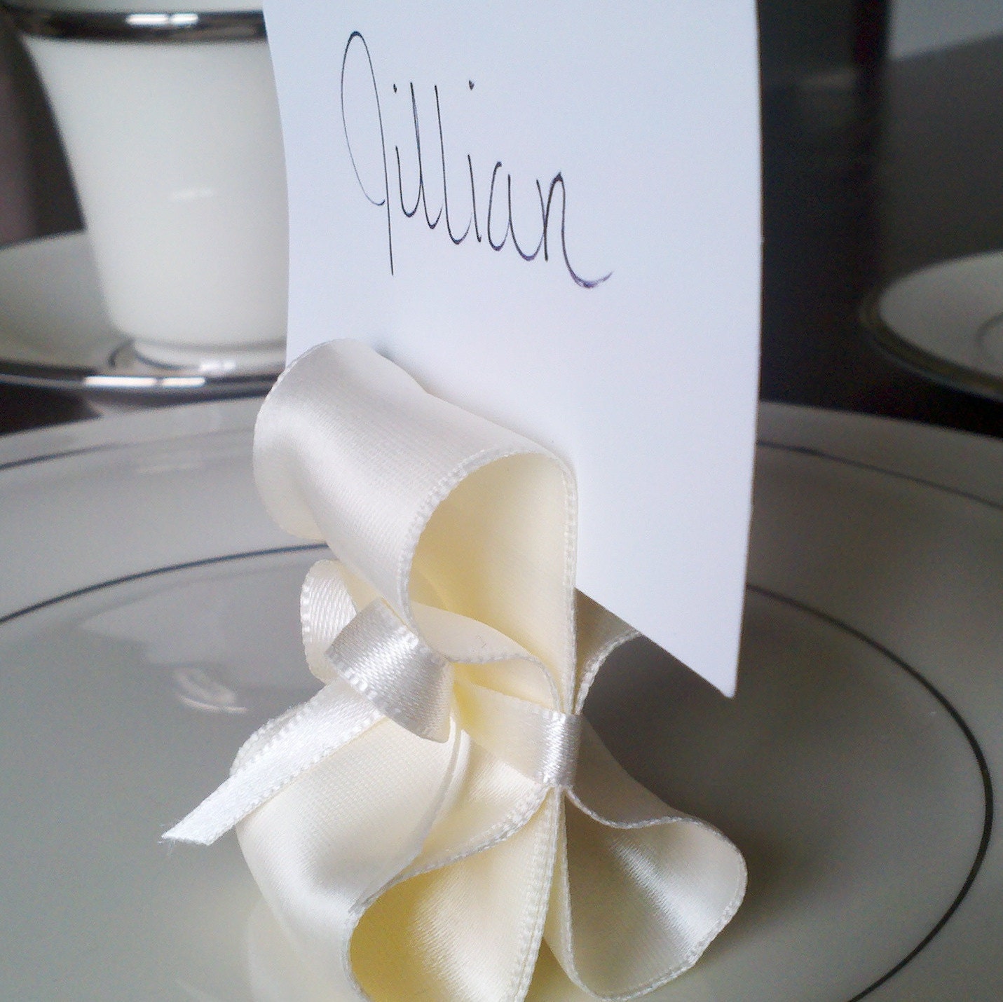I handmake place card holders and table number holders that can be 