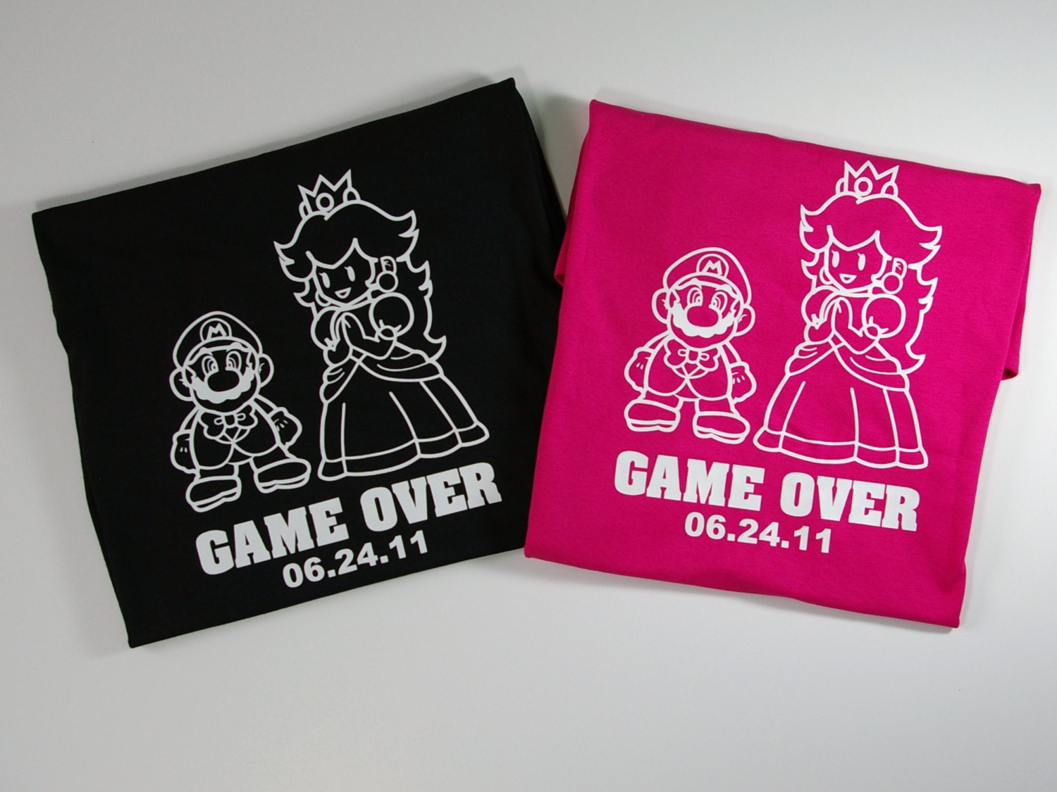 2 Mario His and Hers Game Over T-shirts