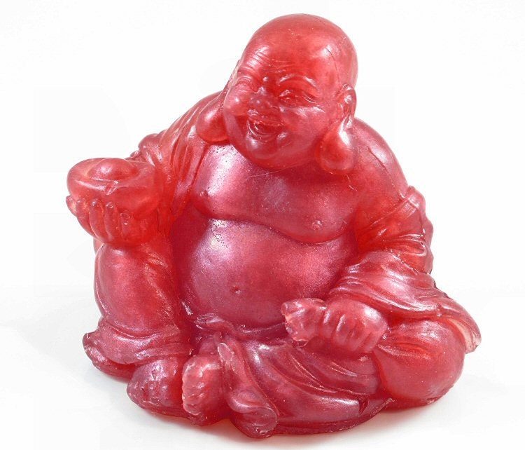 Laughing Buddha Soap in Chinese Red Decorative Soap