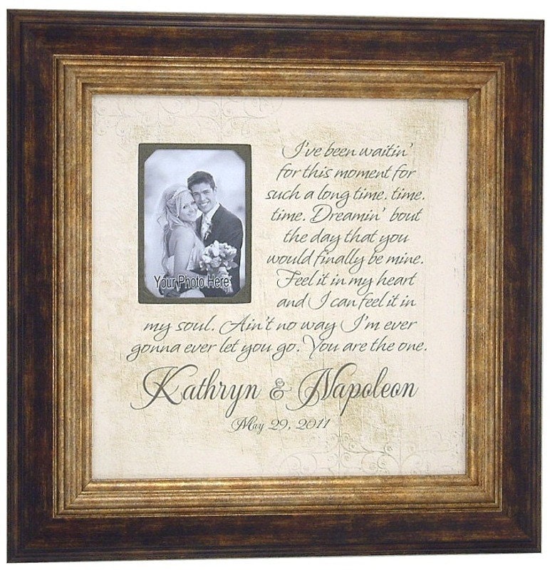 Custom Wedding Gifts PERSONALIZED PICTURE FRAMES 16 X 16 Wedding Frame Art