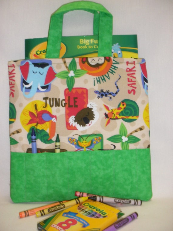 Jungle Safari Crayon Tote