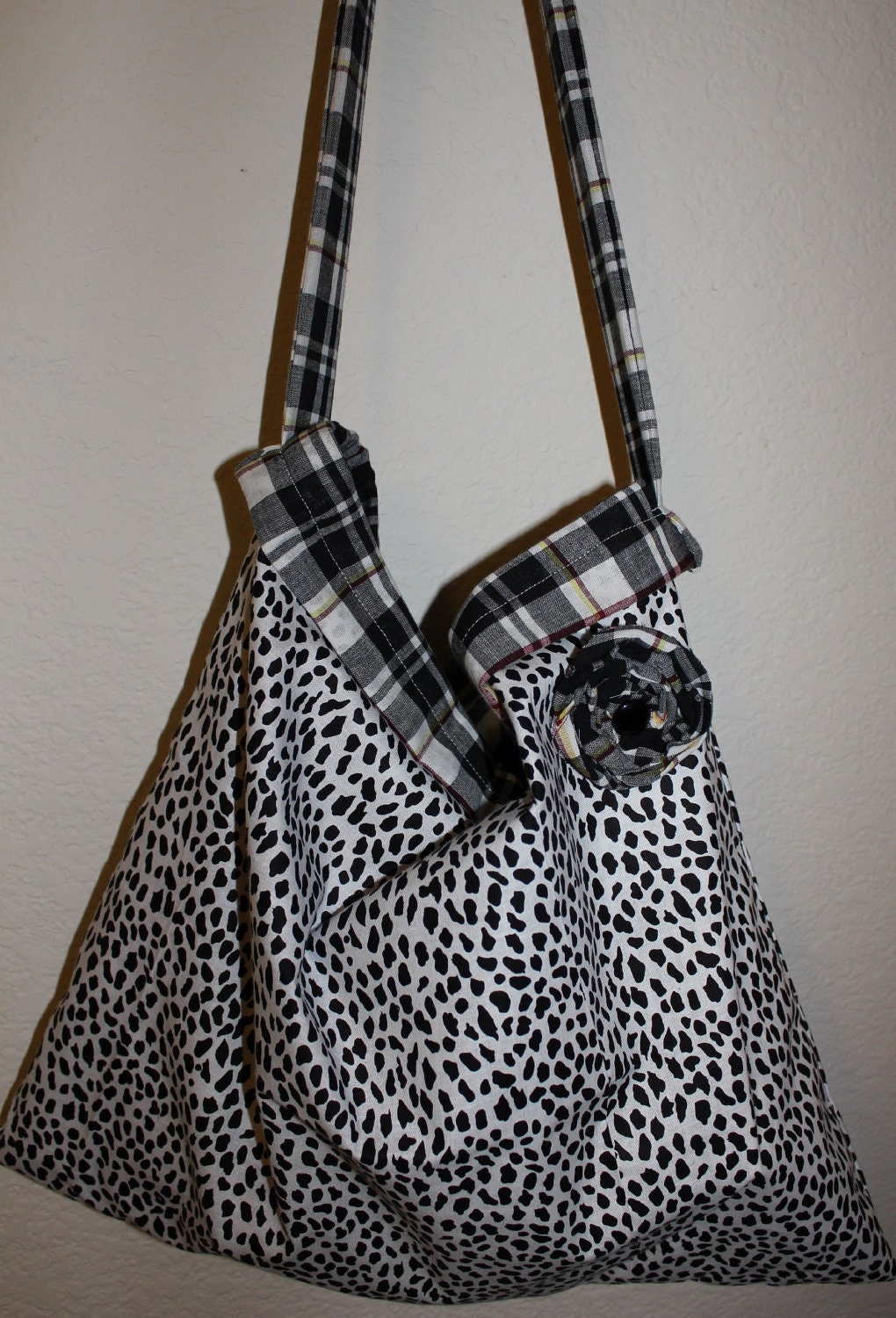 Tote Purse Sale Sassy Large Reversible with Removable Rosette Pin