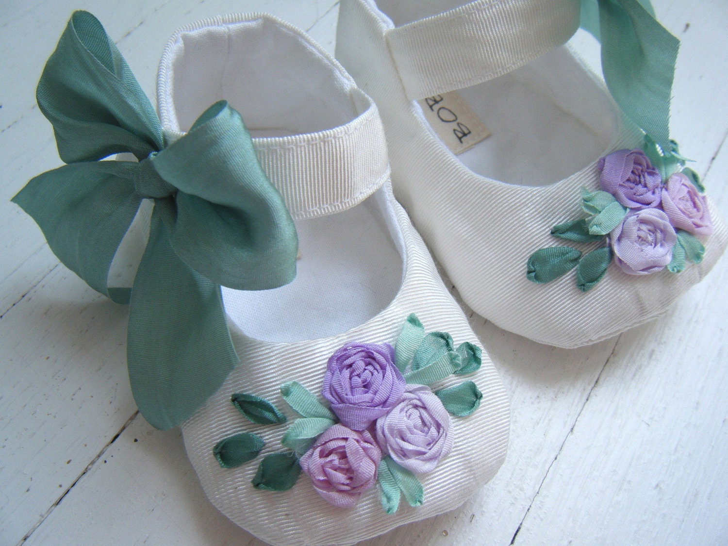 Мэри 'Summer' Белый тафта Лаванда Цветы Джейн обуви для вашего ребенка девушка