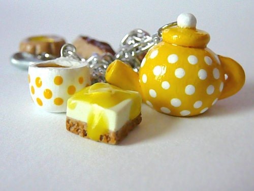 Time For Tea Charm Bracelet - Yellow