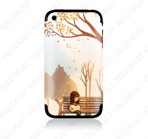iPhone 2G, 3G, 3Gs Skin: Acoustic Guitar by Nidhi Chanani