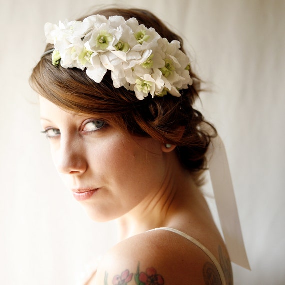 floral crown bridal vintage flower band