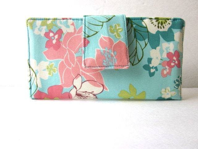 Handmade wallet spring blossom