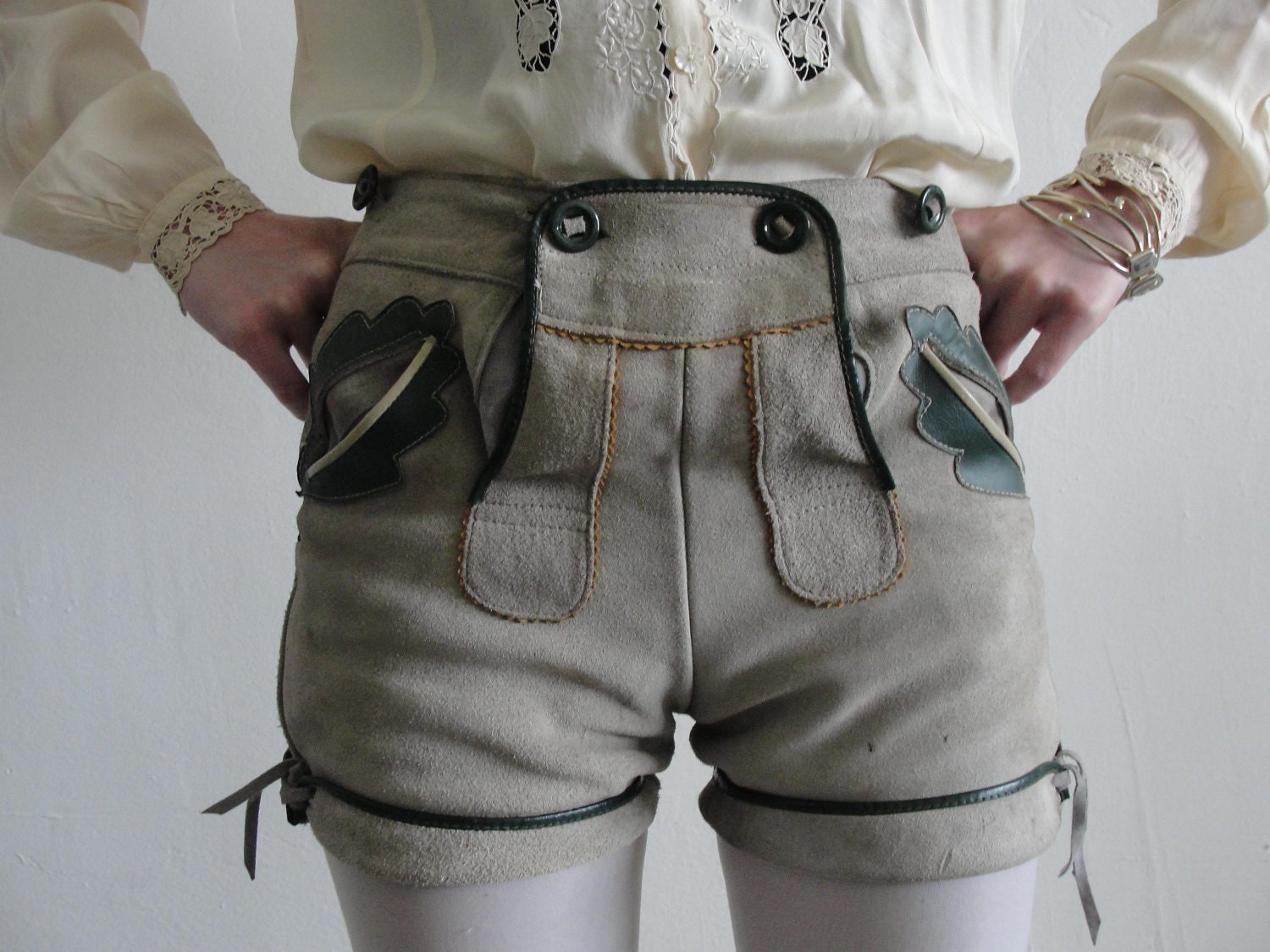 Later, Hosen ... Vintage Suede Hot Pants