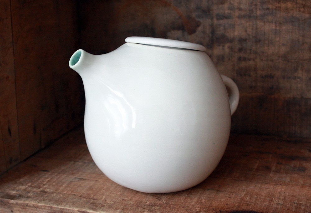 White Teapot for Two