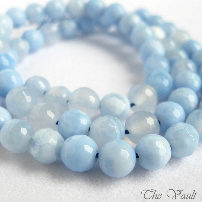 Agate 6mm rounds - 15 inch strand