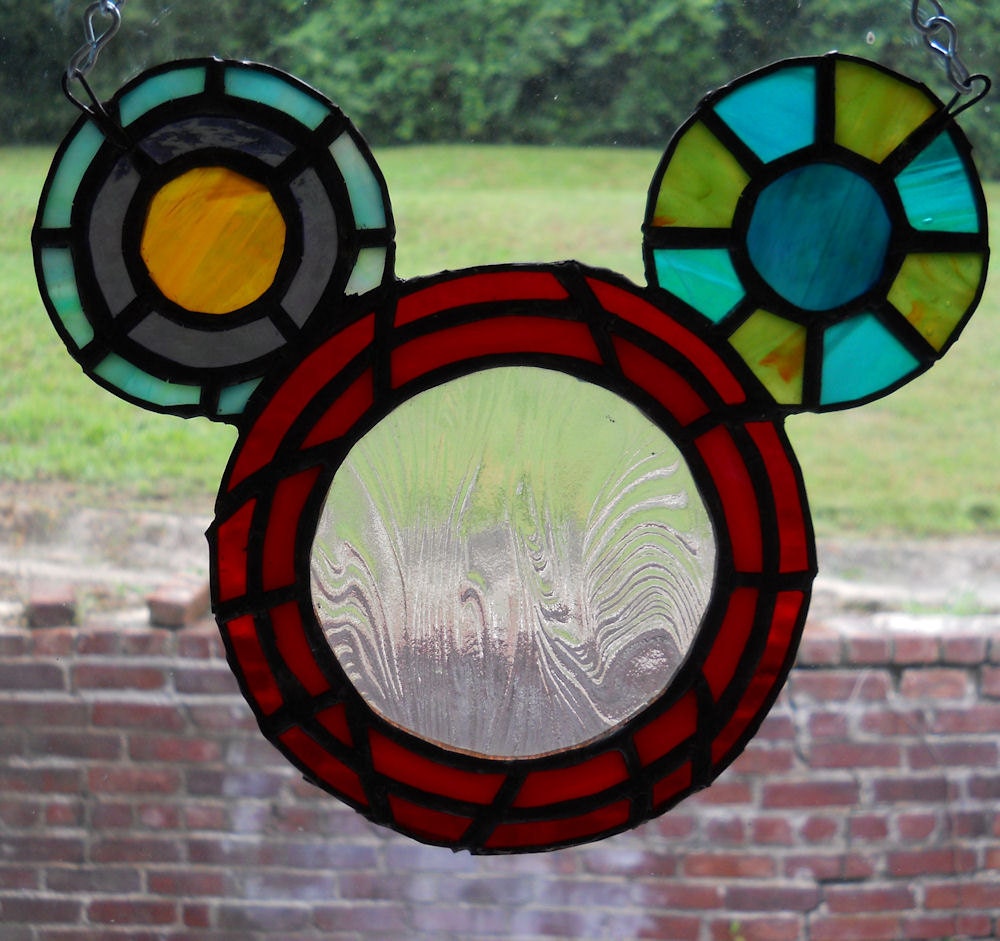 Iconic Mouse Hanging Window Glass Art