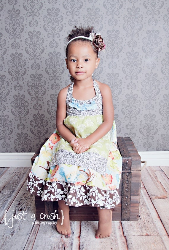 Dress Pattern Girls Sewing Pattern...The Grace Apron Dress sizes 12m-8 Baby Toddler