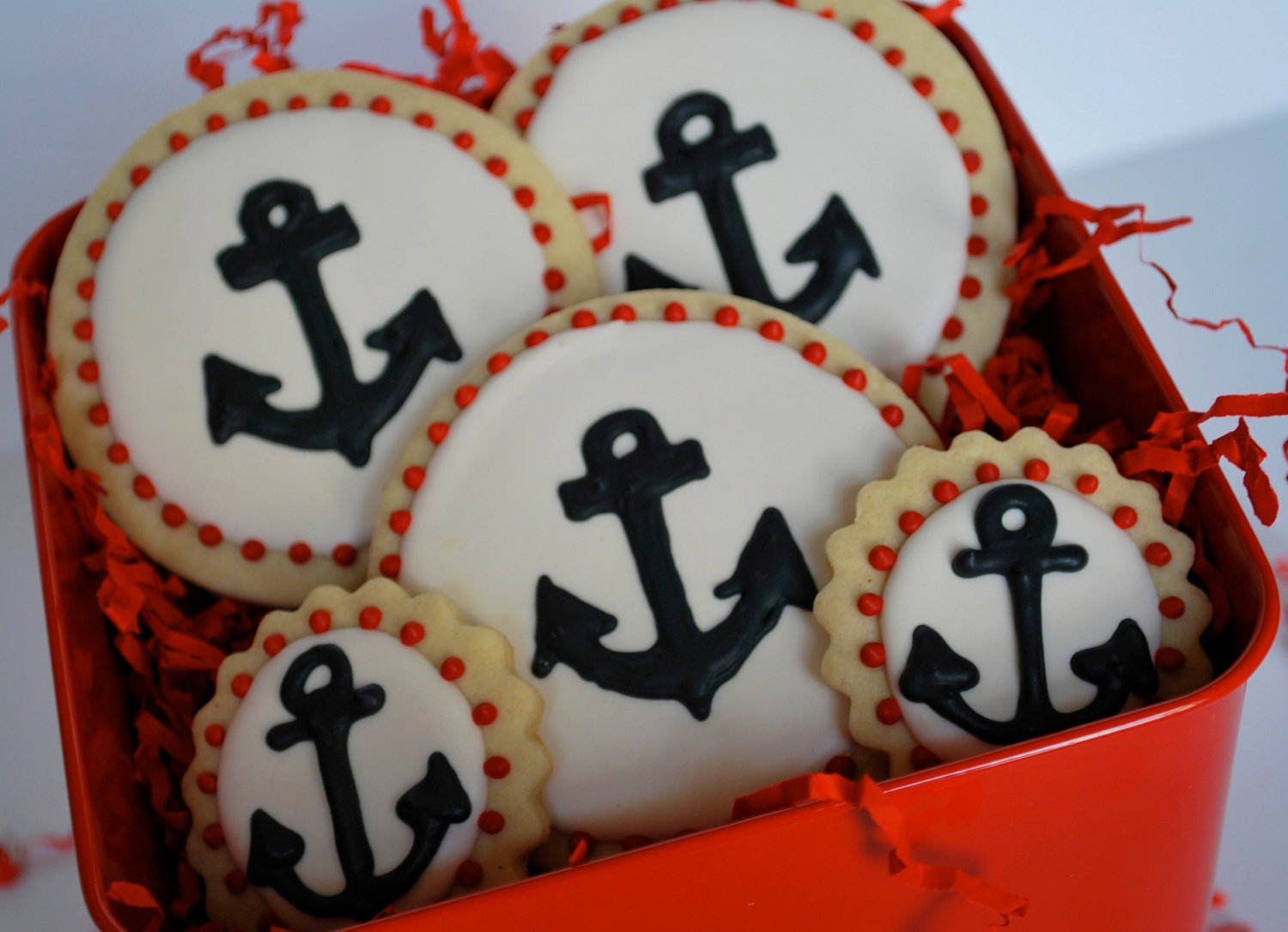 Anchor Decorated Sugar Cookies (12)